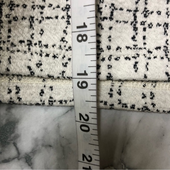 Loft White Black Knit Skirt W Pockets Size L NWT - Picture 6 of 7